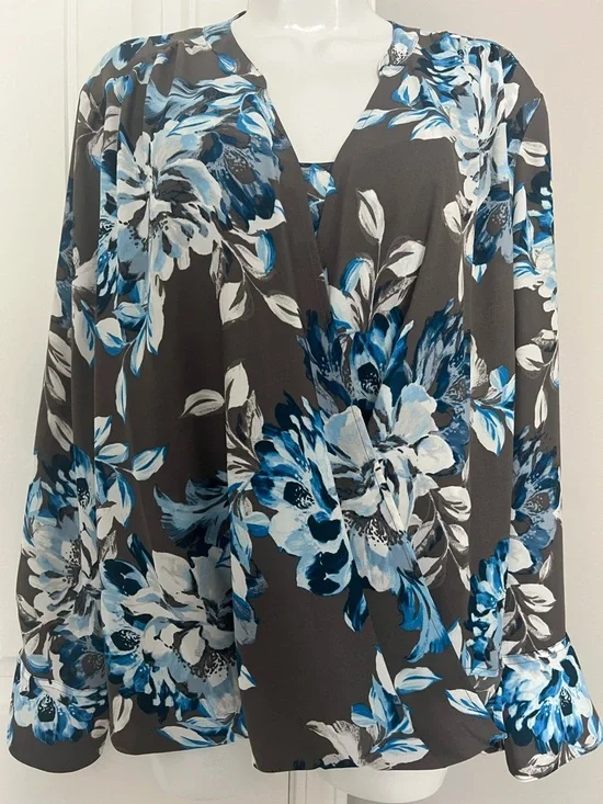 NWT CHICOS FLORAL TOP SZ 3/XL/16 - Picture 1 of 13